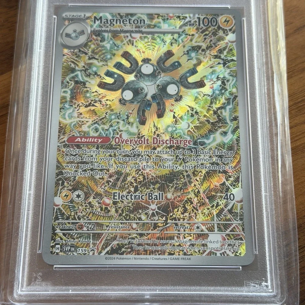 2024 Pokémon SVP EN Magneton #159 PSA 9 Mint - Surging Sparks ETB Promo
